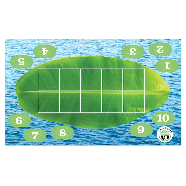 Essential Learning Products Sensational Math Froggy Ten-Frame Floor Mat 626673 - main